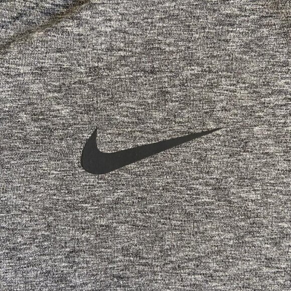🆕 Nike Men's Heather Grey/Black Full-Zip Dri-Fit Training Hoodie - Picture 9 of 14